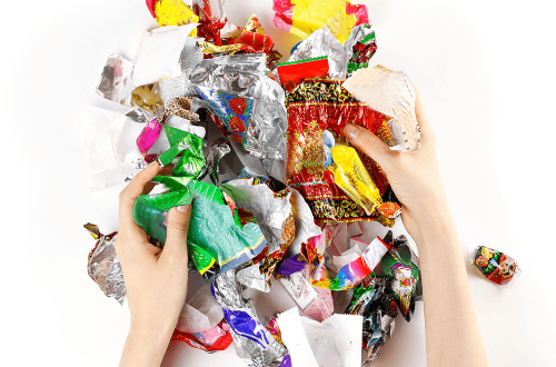 can candy wrappers be recycled
